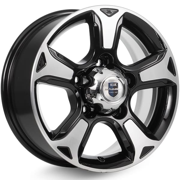 ДЛ 5*139.7 16*7 D98 ET35 К&К Атлант КС757 Алмаз черный конус